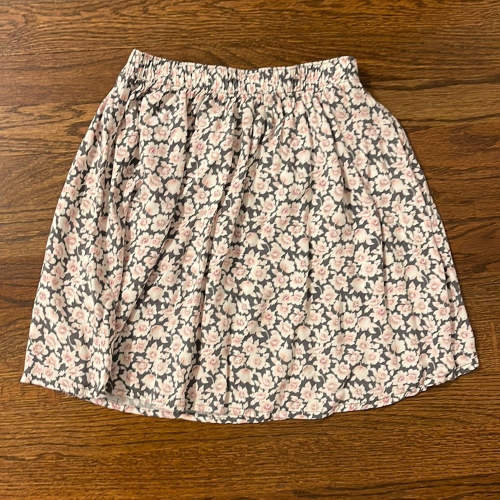 Hollister Elastic Waist Floral Print Skirt